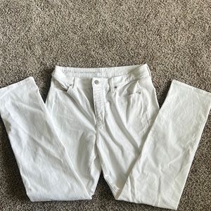 Talbots white jeans size 8p